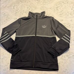 Adidas Gray and dark gray Track Jacket